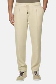 Linen Coulisse Pants, Sand, thumb, 1