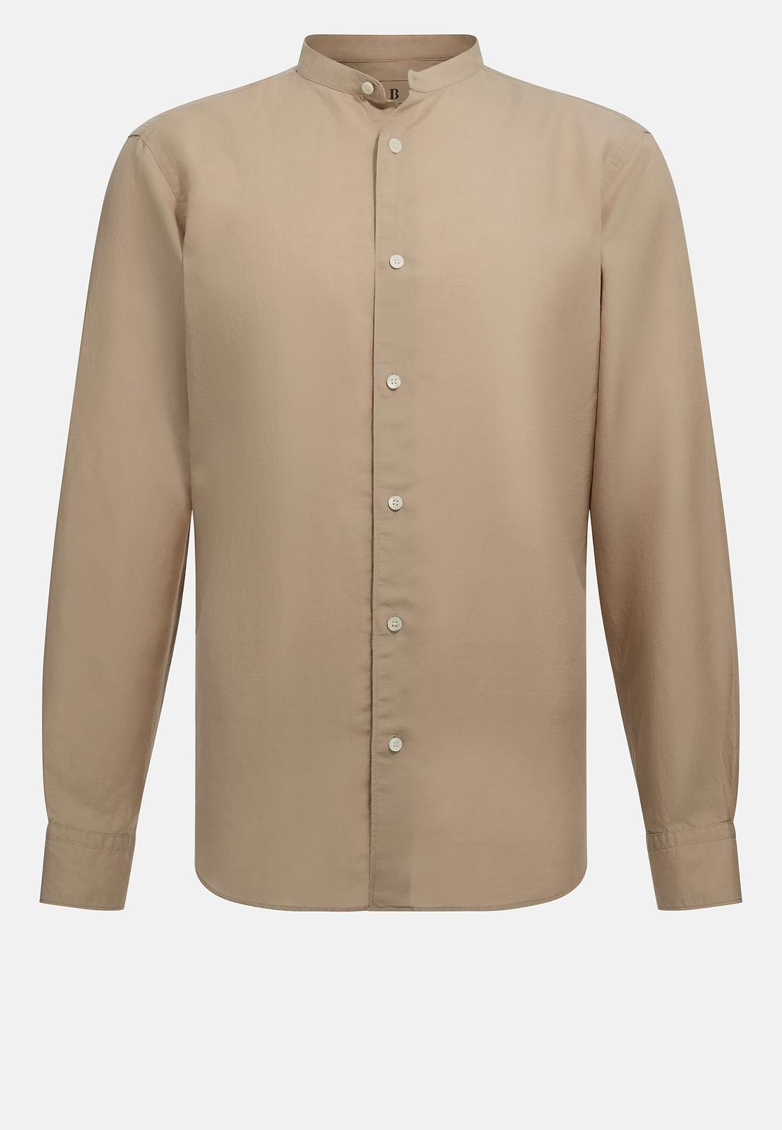 Regular Fit Tencel Linen Shirt, Sand, hi-res
