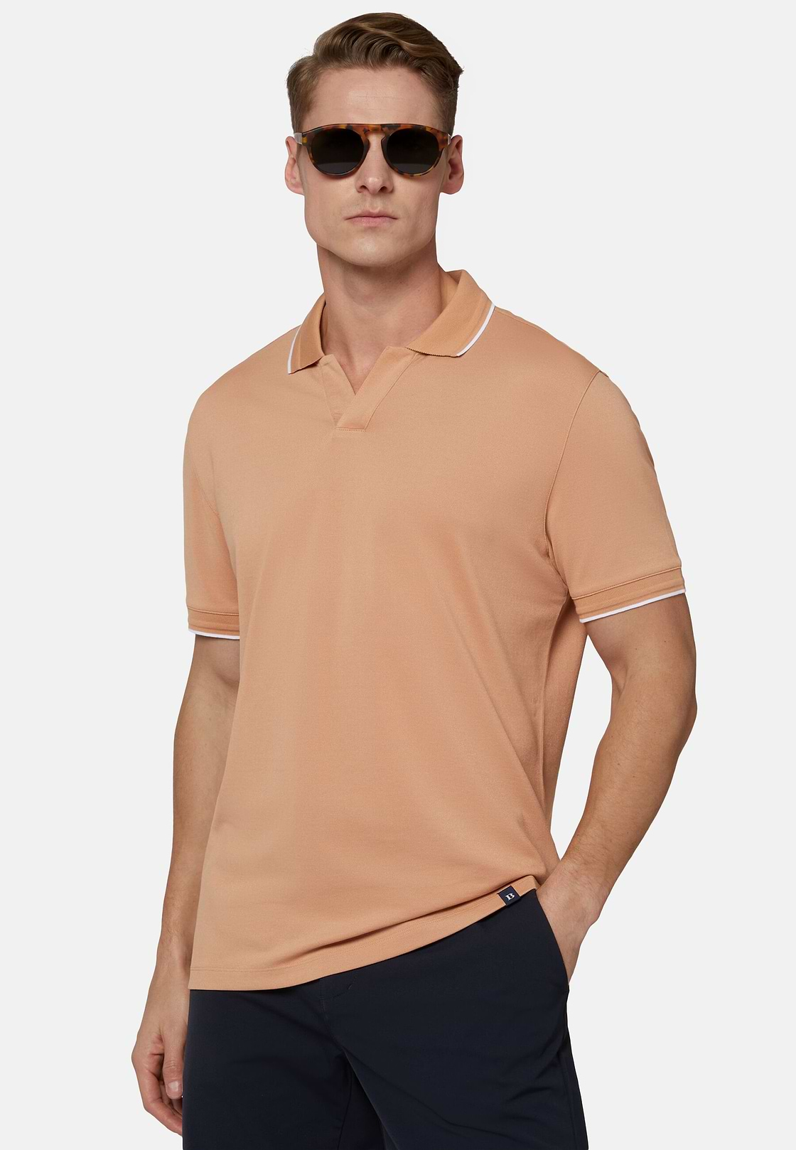 Hochwertiges Piqué-Poloshirt, Orange, hi-res