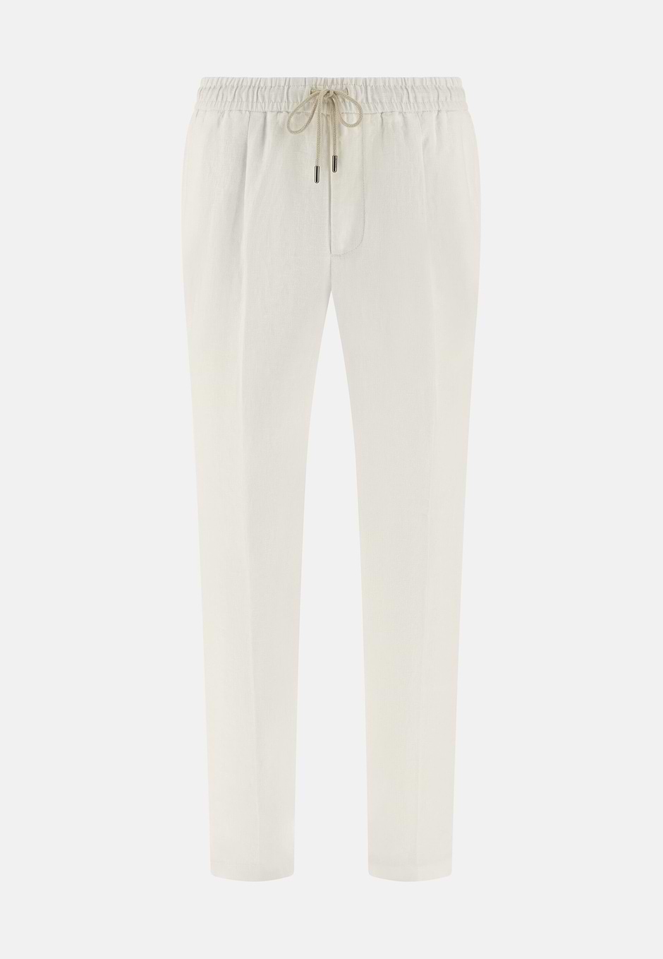 City Linen Trousers, White, hi-res