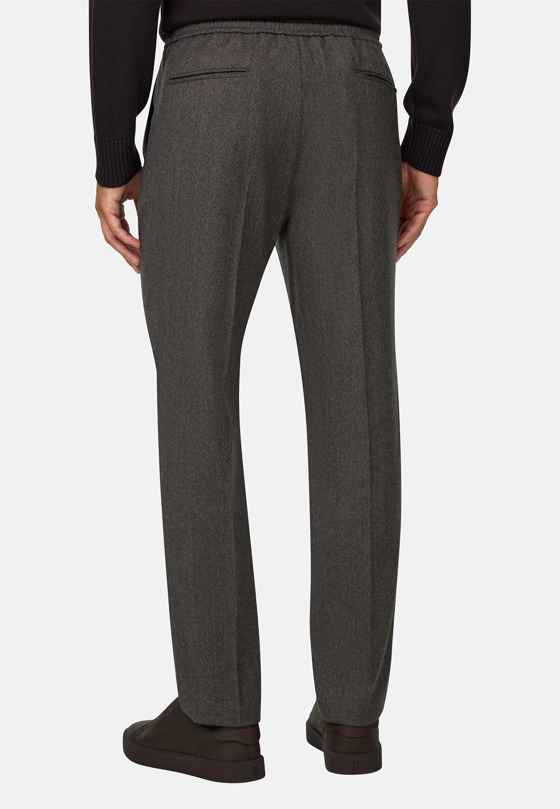 City Trousers in Flannel, Taupe, hi-res, 5