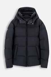 Bomberjack Gewatteerd in Ganzendons, Navy blue, thumb, 6