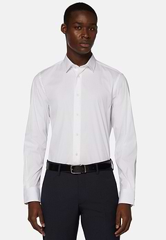 Slim Fit White Shirt in Stretch Cotton