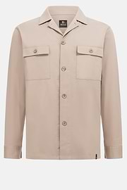 Surchemise En Coton Tencel, Beige, hi-res