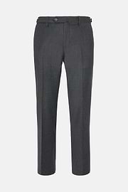 Pantalon En Flanelle Extensible., Gris foncé, hi-res