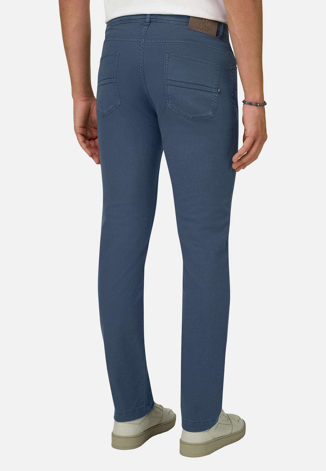 Jeans Aus Elastischem Baumwoll-Tencel, Air-blau, hi-res, 3