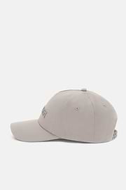 Cappello Con Visiera E Ricamo In Cotone, Sabbia, thumb, 1