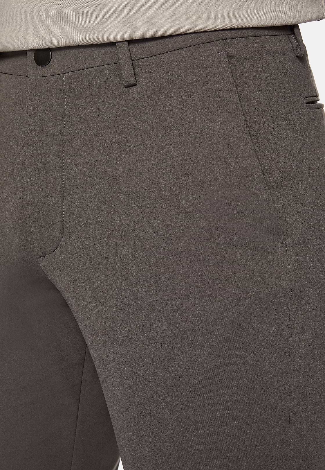 Pantaloni In Nylon Elasticizzato B Tech, Grigio scuro, hi-res