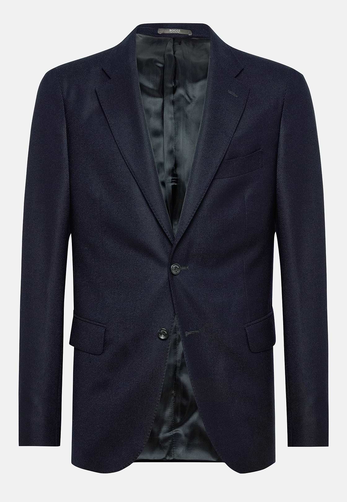 Navy Blue Jacket In Pure Wool, Navy blue, hi-res