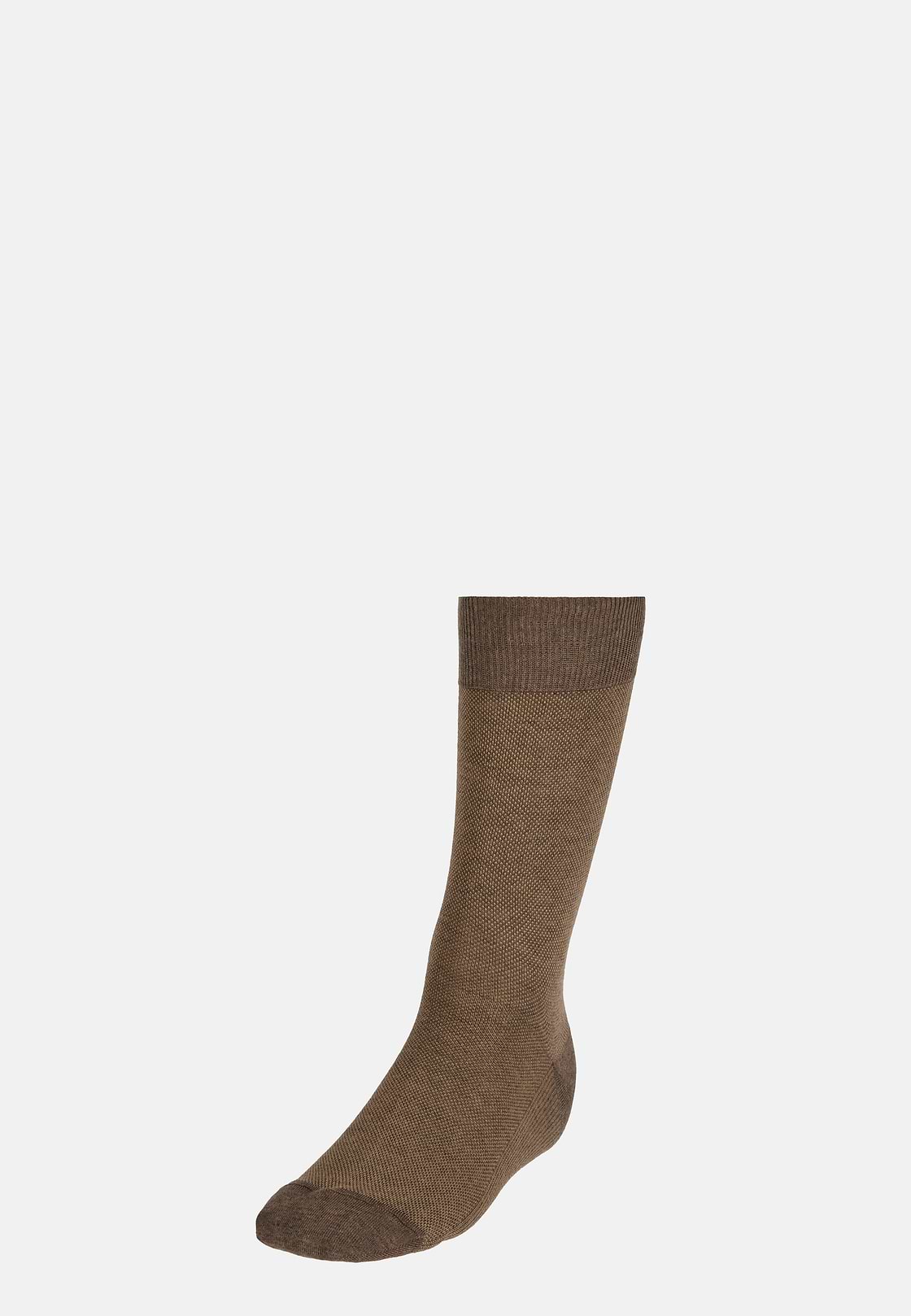 Cotton Oxford Socks, Taupe, hi-res