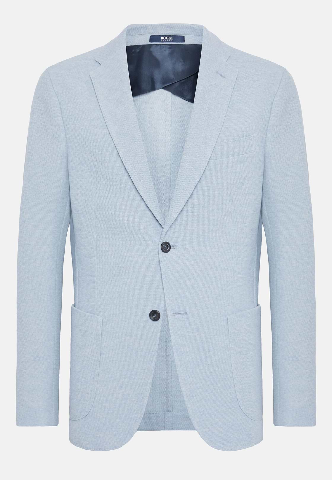 Veste Bleu Clair En Coton B Jersey, Bleu clair, hi-res