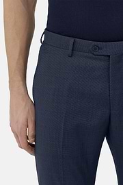 Anzug aus Gemischtem Wollstretch, Blau, hi-res