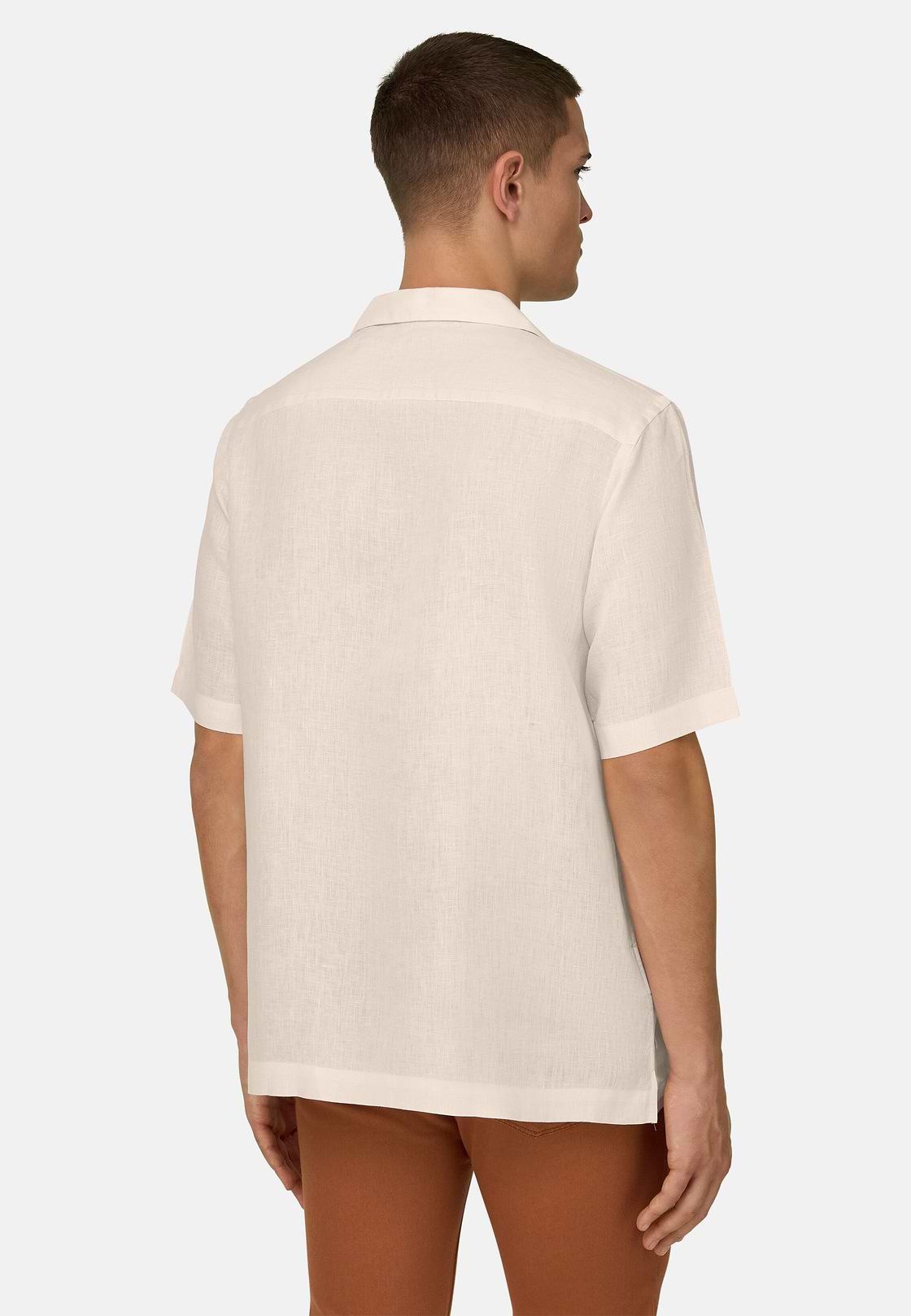 Hemd Aus Leinen Regular Fit, Rosa, hi-res, 3