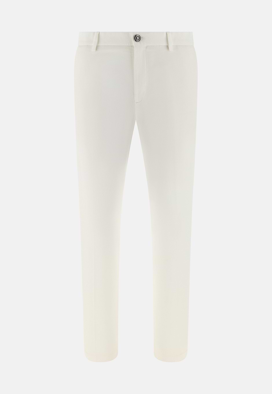 Stretch Cotton/Tencel Pants, White, hi-res