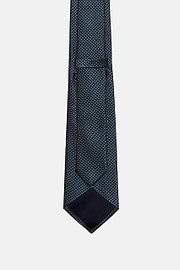 Polka Dot Silk Blend Tie, Green, hi-res