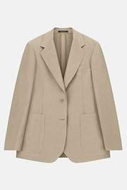 Linen Blend Jacket, Beige, thumb, 5