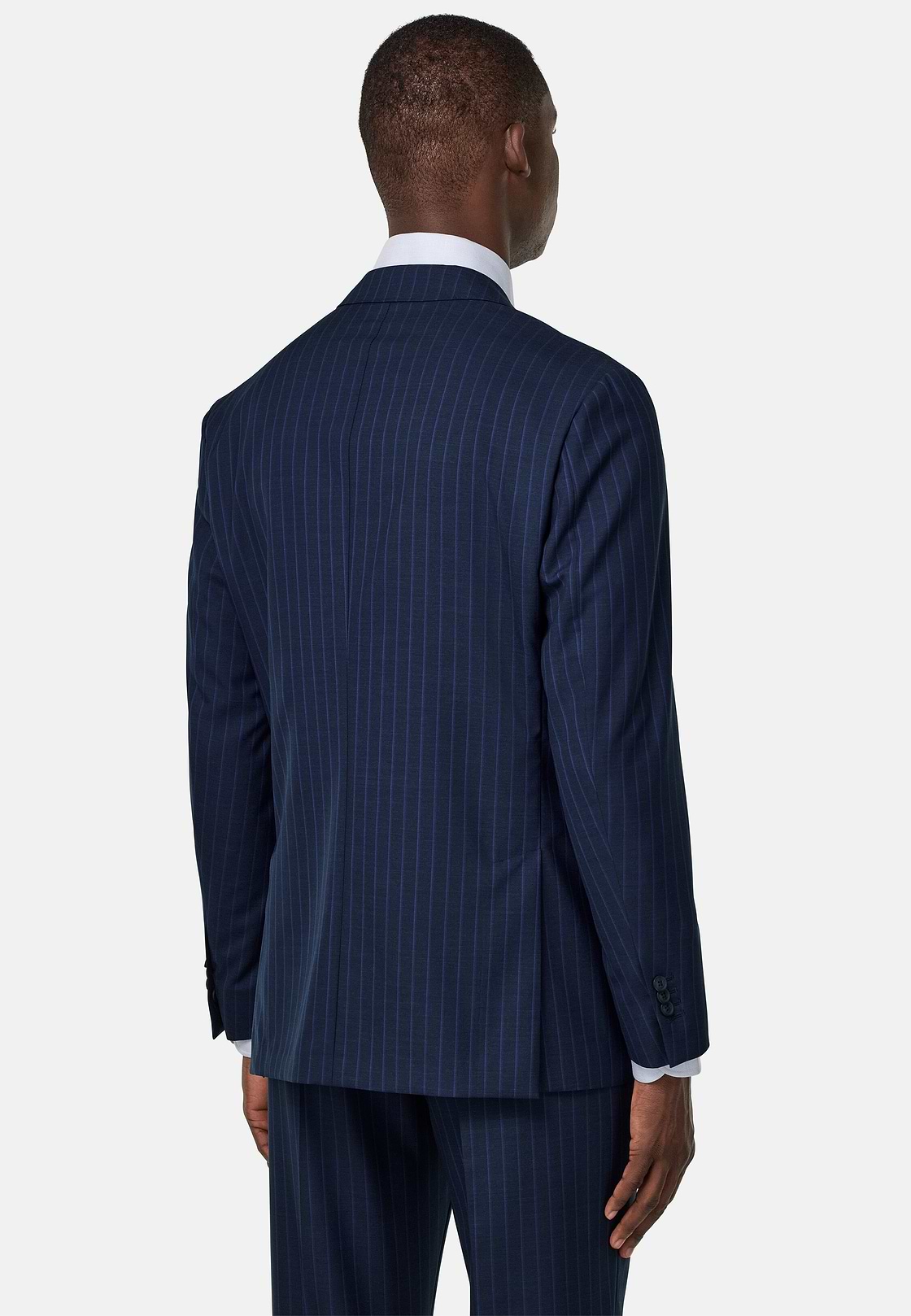 Pinstripe Suit in Pure Tropical Wool, , hi-res, 3
