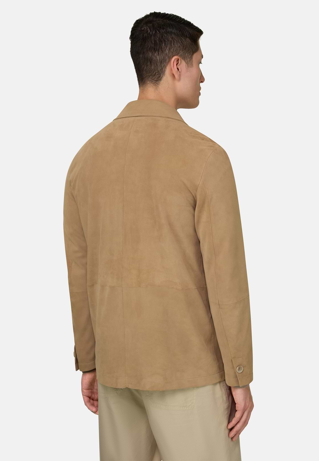 Hemdjacke Work aus Leder, Beige, hi-res, 3