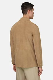 Hemdjacke Work aus Leder, Beige, thumb, 3