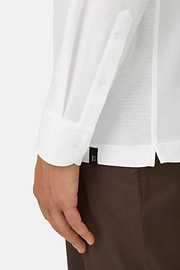 Camisa Polo de Malha Japonesa, White, thumb, 4