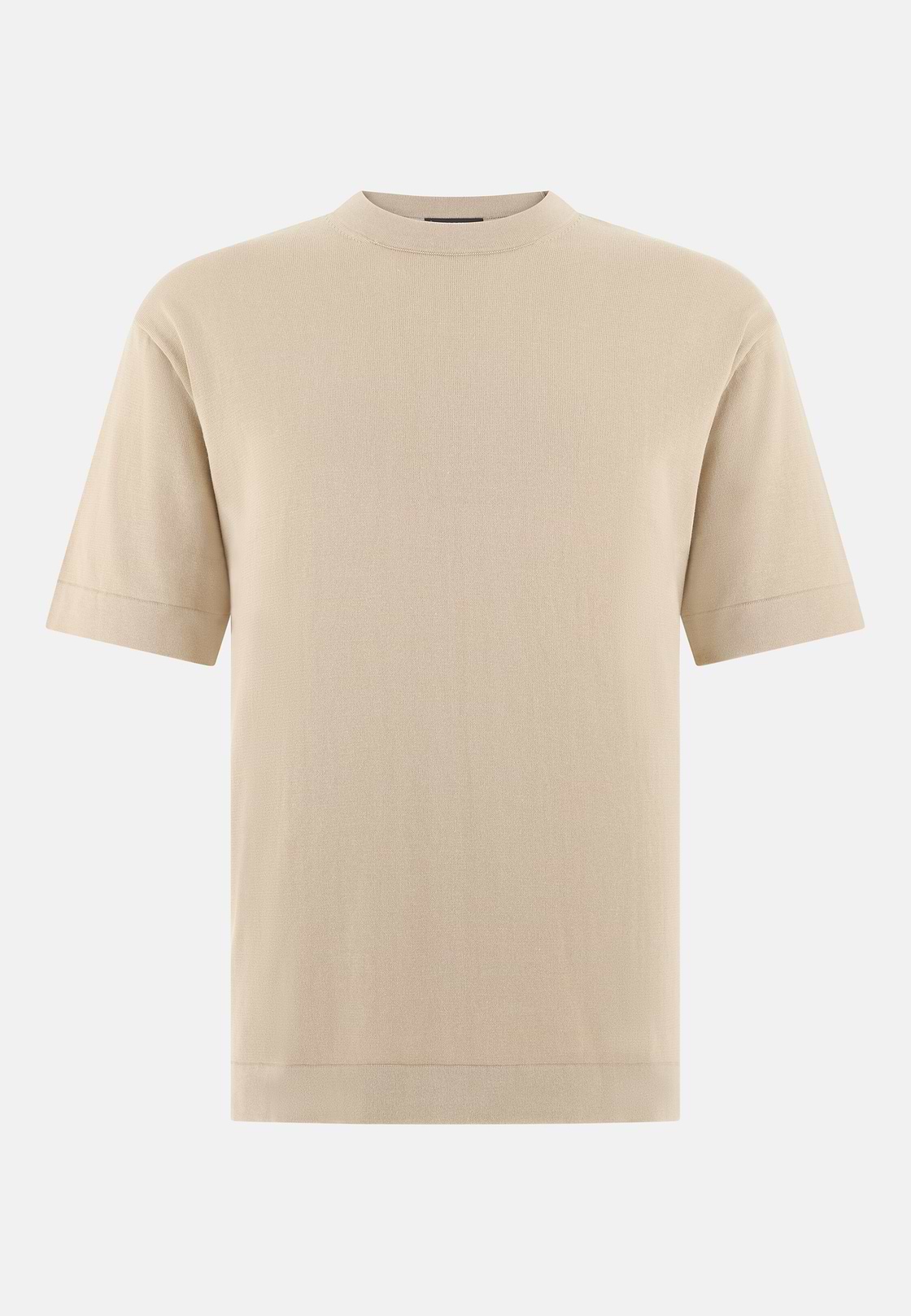 T-shirt Maille En Coton Pima, Sable, hi-res, 5