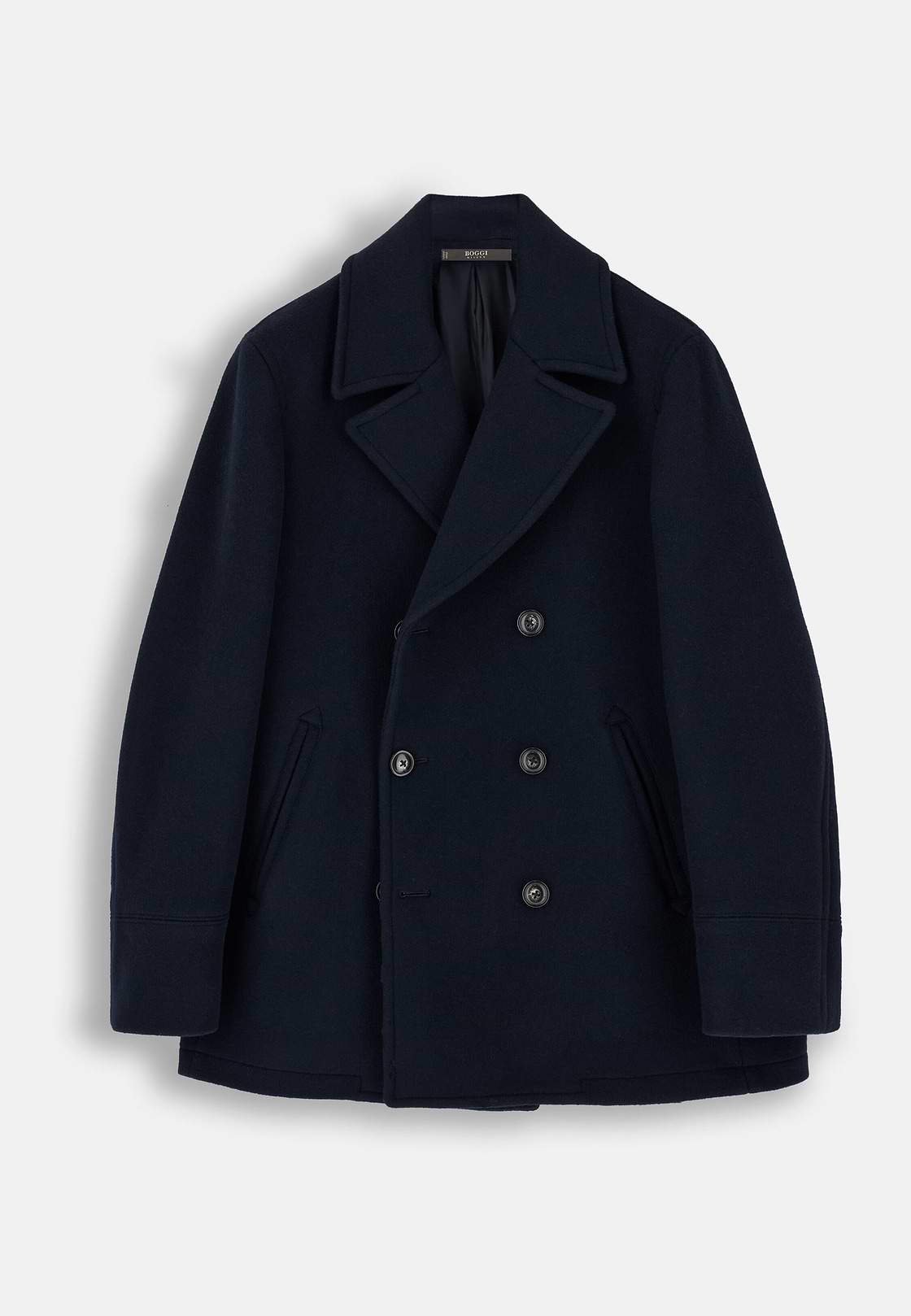 Peacoat in Wool, Navy blue, hi-res, 6