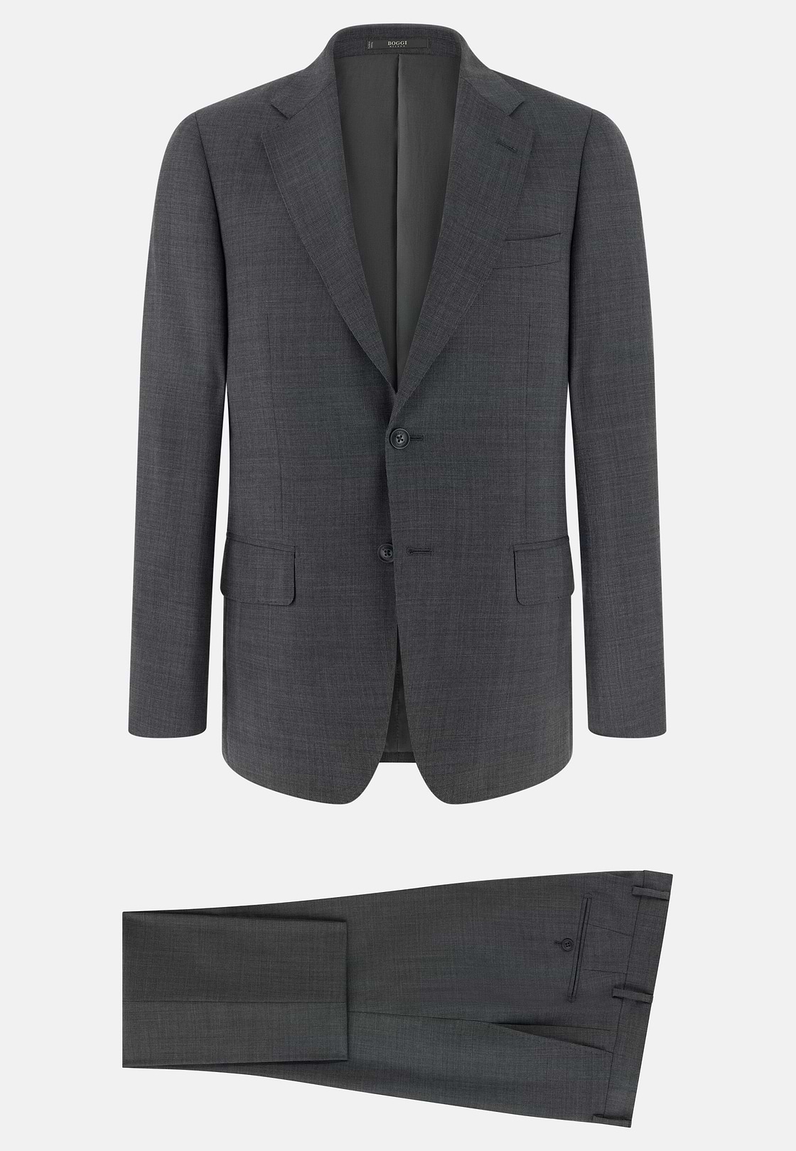 Prince Of Wales Wool Suit, Grey, hi-res, 6