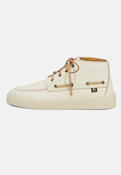 Men's Leather High-Top Boat Shoes | Boggi Milano
