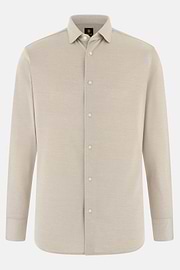 Regular Fit Cotton Jersey Polo Shirt, Sand, thumb, 6