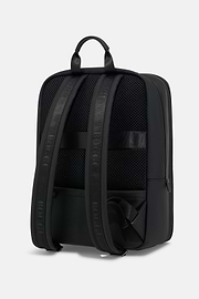 Rucksack aus gummiertem technischem Gewebe, Schwarz, thumb, 4