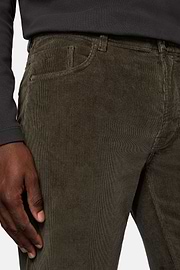 Jeans in Stretch Velvet, Charcoal, hi-res