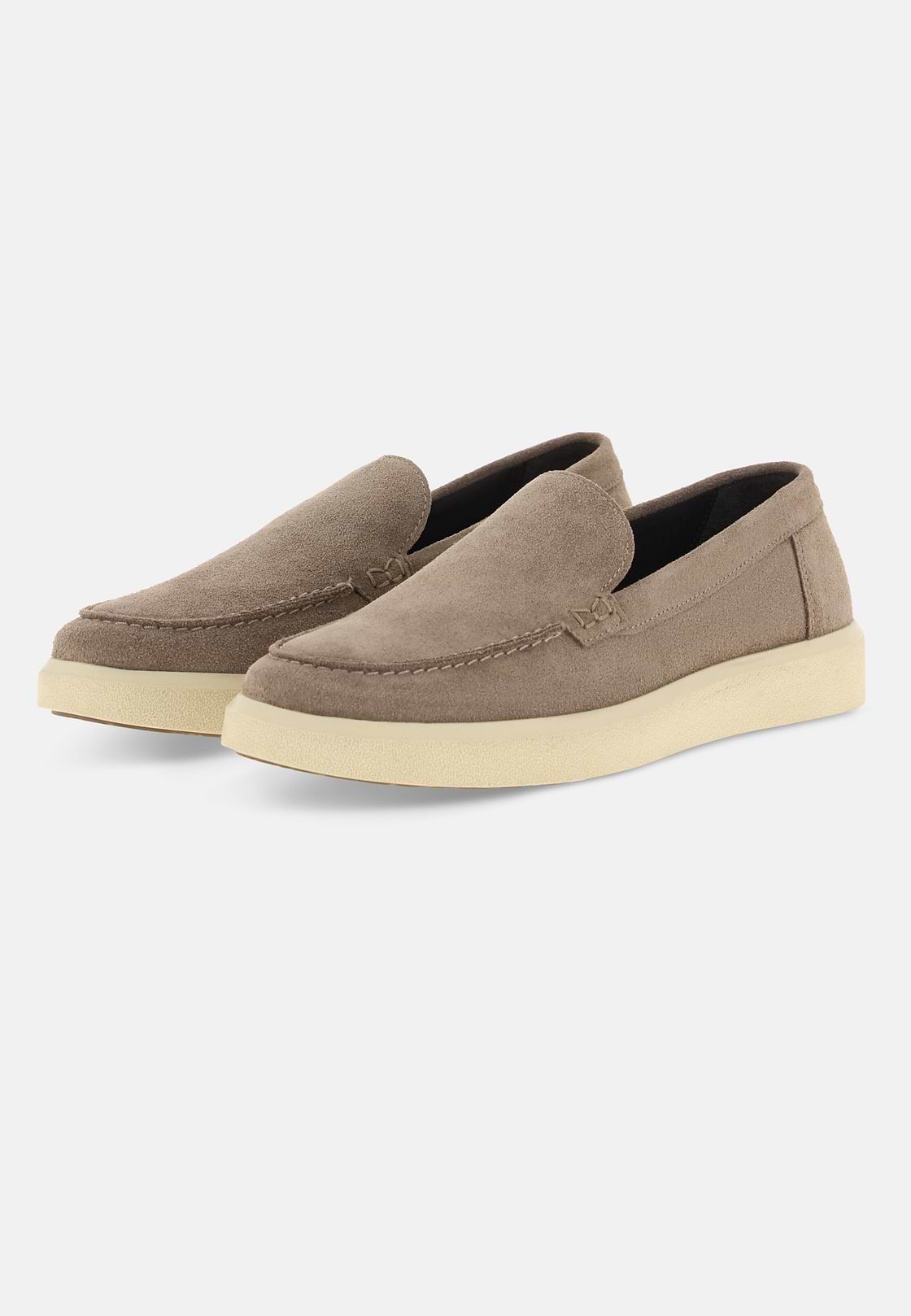 STRATUS Loafers in Suede Leather, Taupe, hi-res, 3