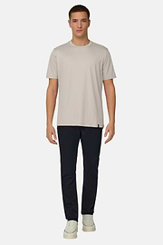 Silk Blend T-Shirt, Sand, thumb, 2