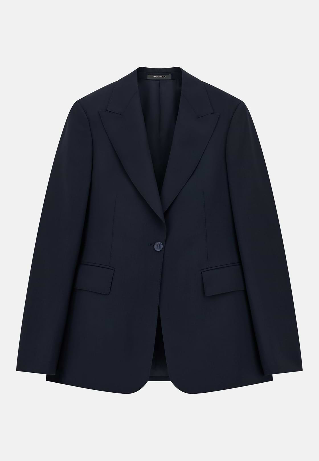 Pure Wool Jacket, Navy blue, hi-res, 5