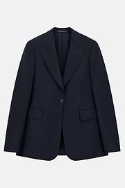Pure Wool Jacket, Navy blue, thumb, 5