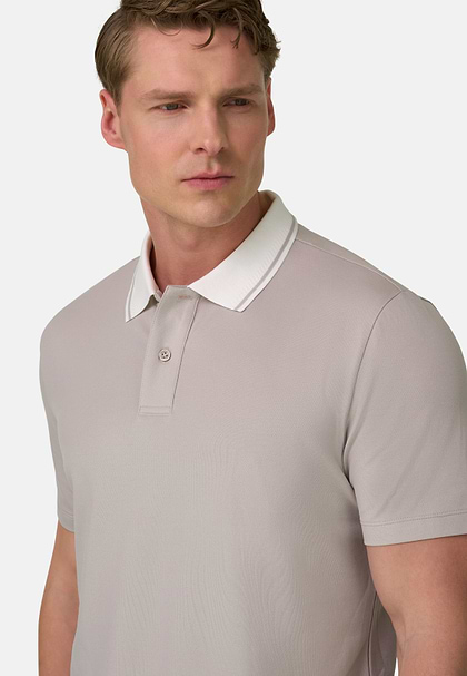 Poloshirt Aus Leistungsstarkem Piqué Mit S-Cafè®-Garn, Sand, hi-res