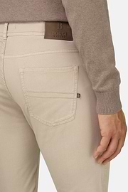 Jeans Aus Elastischem Baumwoll-Tencel, Beige, thumb, 4