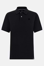 Polo En Piqué de Coton Coupe Classique, Noir, thumb, 5
