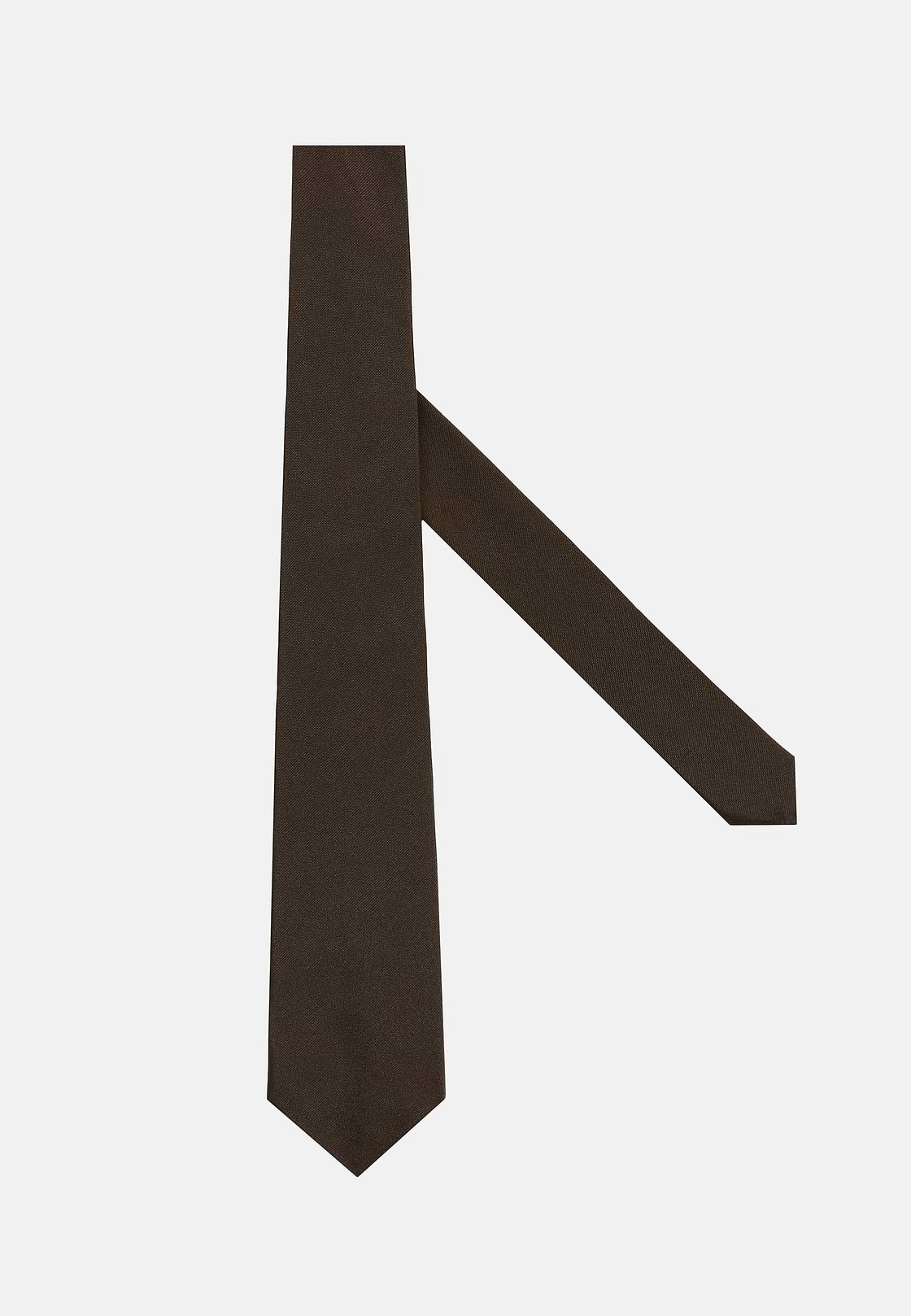 Cotton Blend Tie, Brown, hi-res