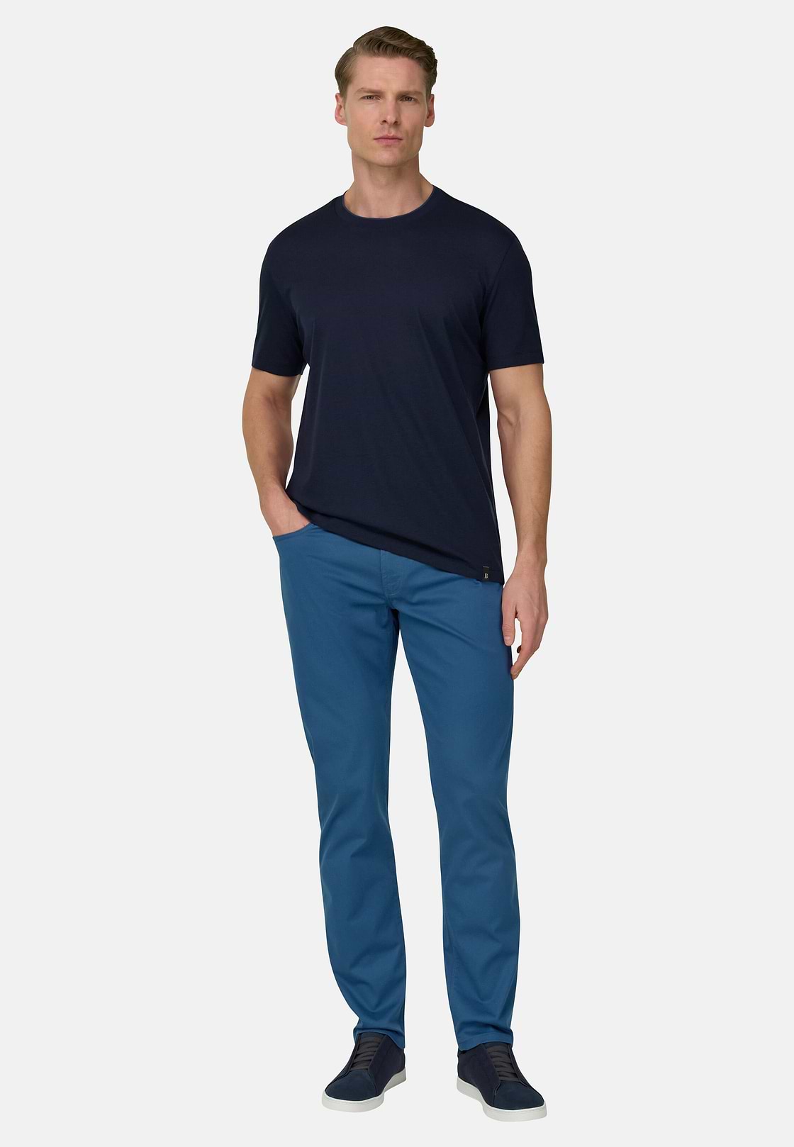 Cotton Tencel 5 Pockets, Air-blue, hi-res, 2
