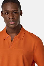 Pikee-Polo Cool Jade-Fresh, Orange, hi-res