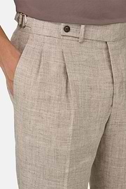 Hose Aus Reinem Leinen, Taupe, hi-res