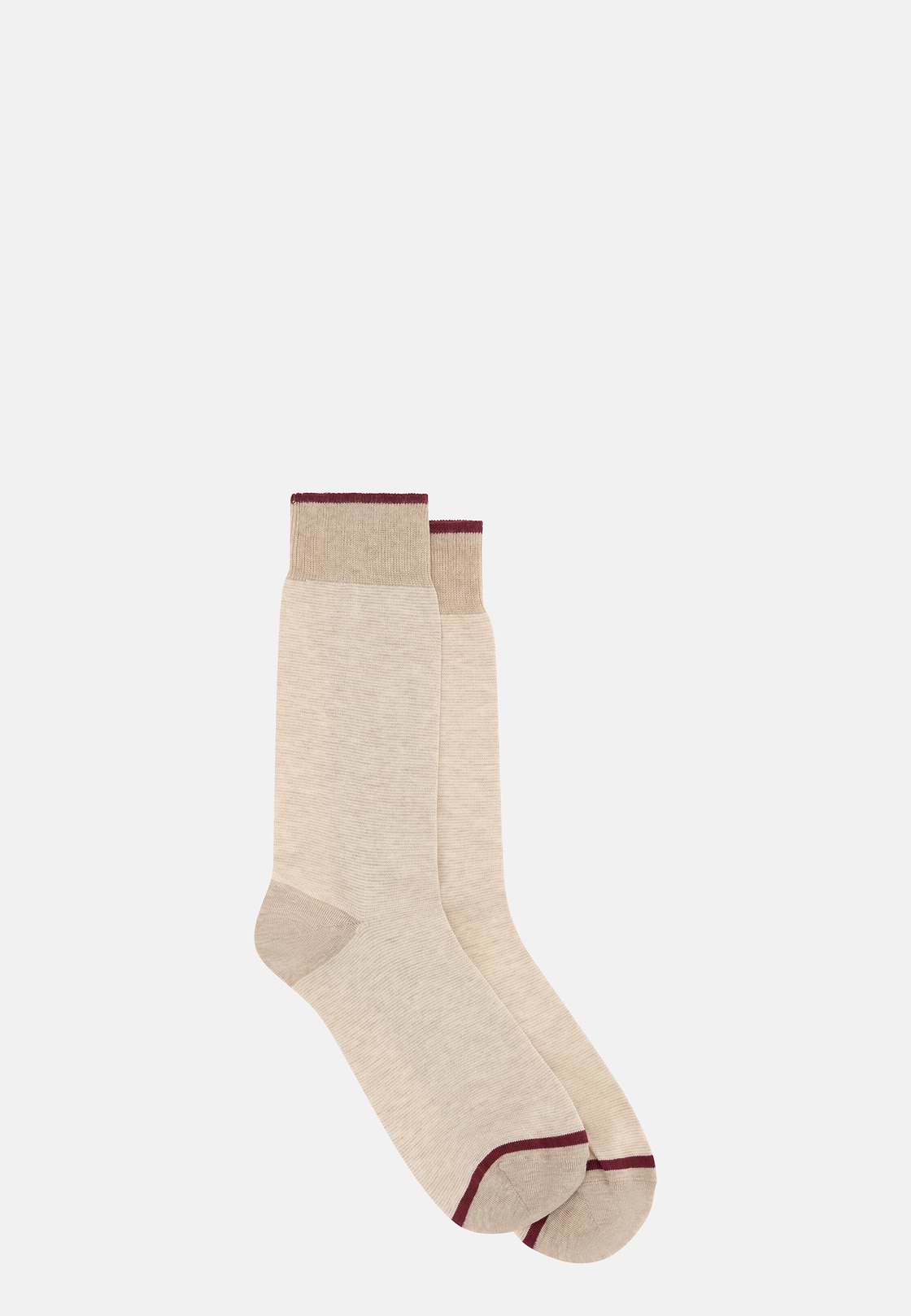 Mikrostreifen-Socken, Creme, hi-res, 2