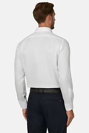 Regular Fit Pinpoint Cotton Shirt, White, thumb, 6