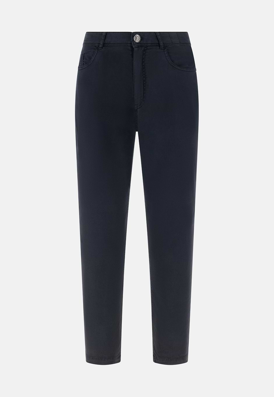 Vaquero De Algodón y Tencel Elástico, Azul  Marino, hi-res