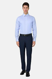 Hemd aus Baumwoll-Twill Regular Fit, Hellblau, thumb, 2