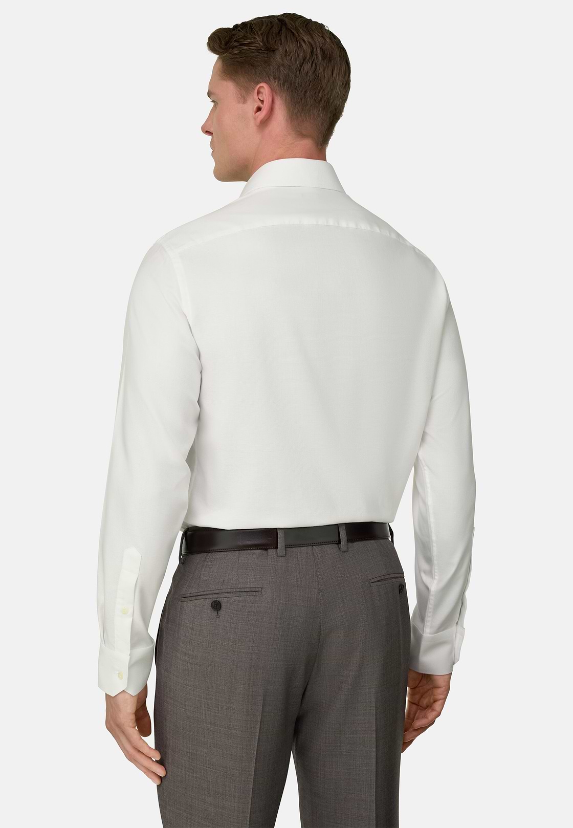 Hemd Aus Baumwolle Slim Fit, Weiß, hi-res, 3