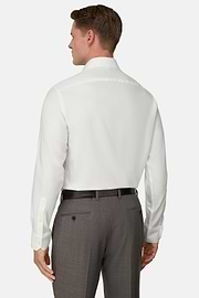 Hemd Aus Baumwolle Slim Fit, Weiß, thumb, 3