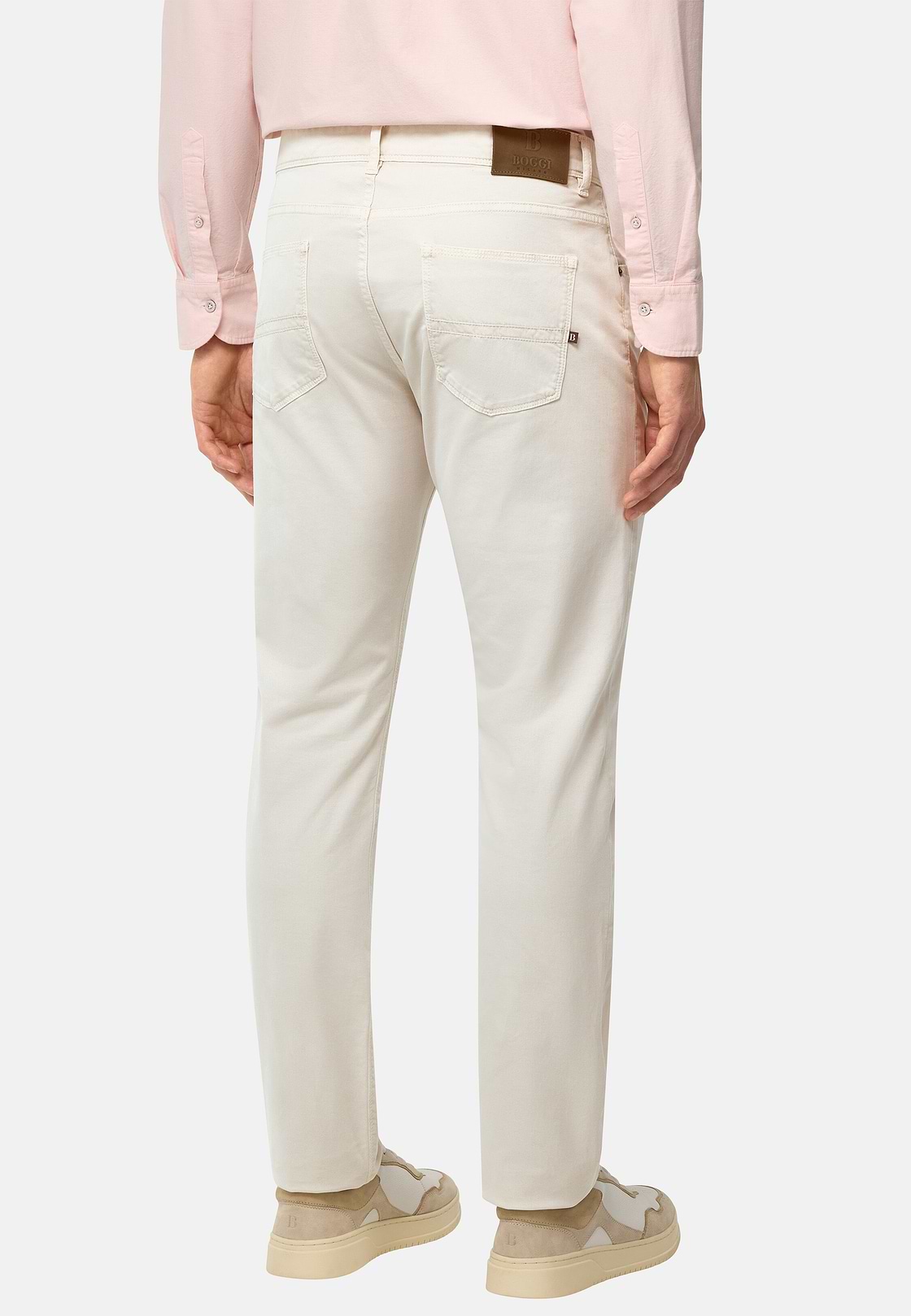 Jean En Coton Extensible, Sable, hi-res