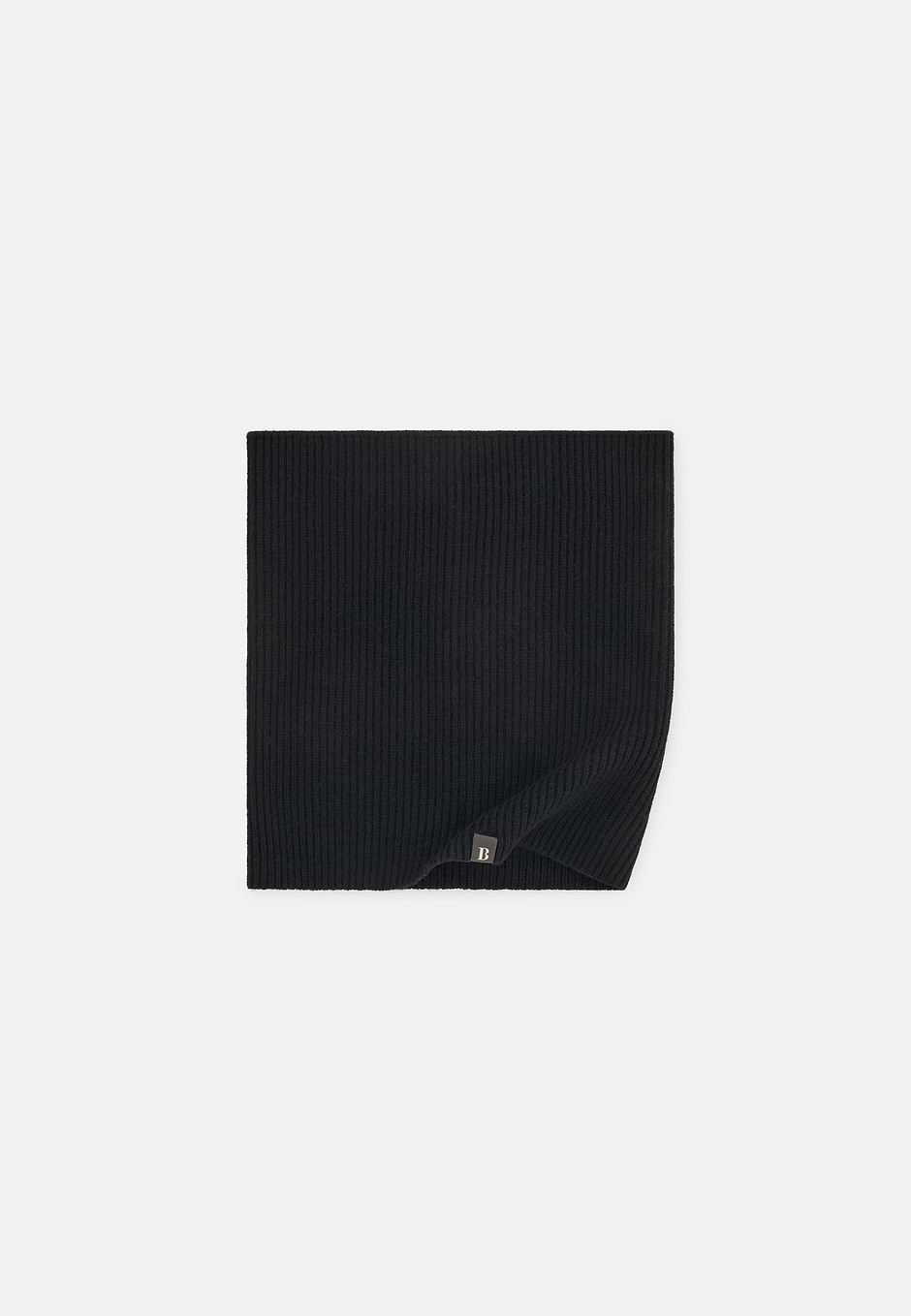 Merino Wool Neck Warmer, Black, hi-res
